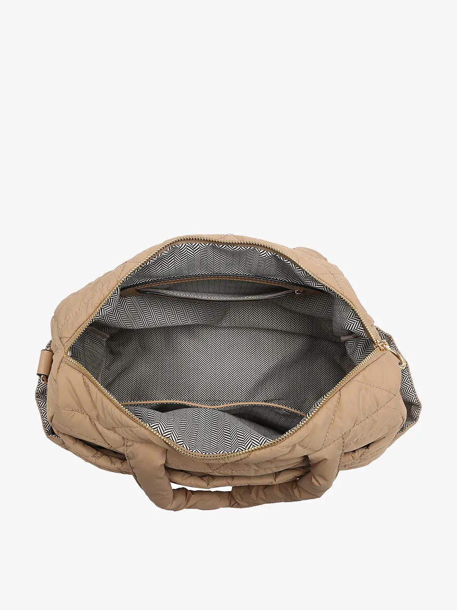 Billie Vegan Quilted Satchel sold by Jen & Co. product image thumbnail 4