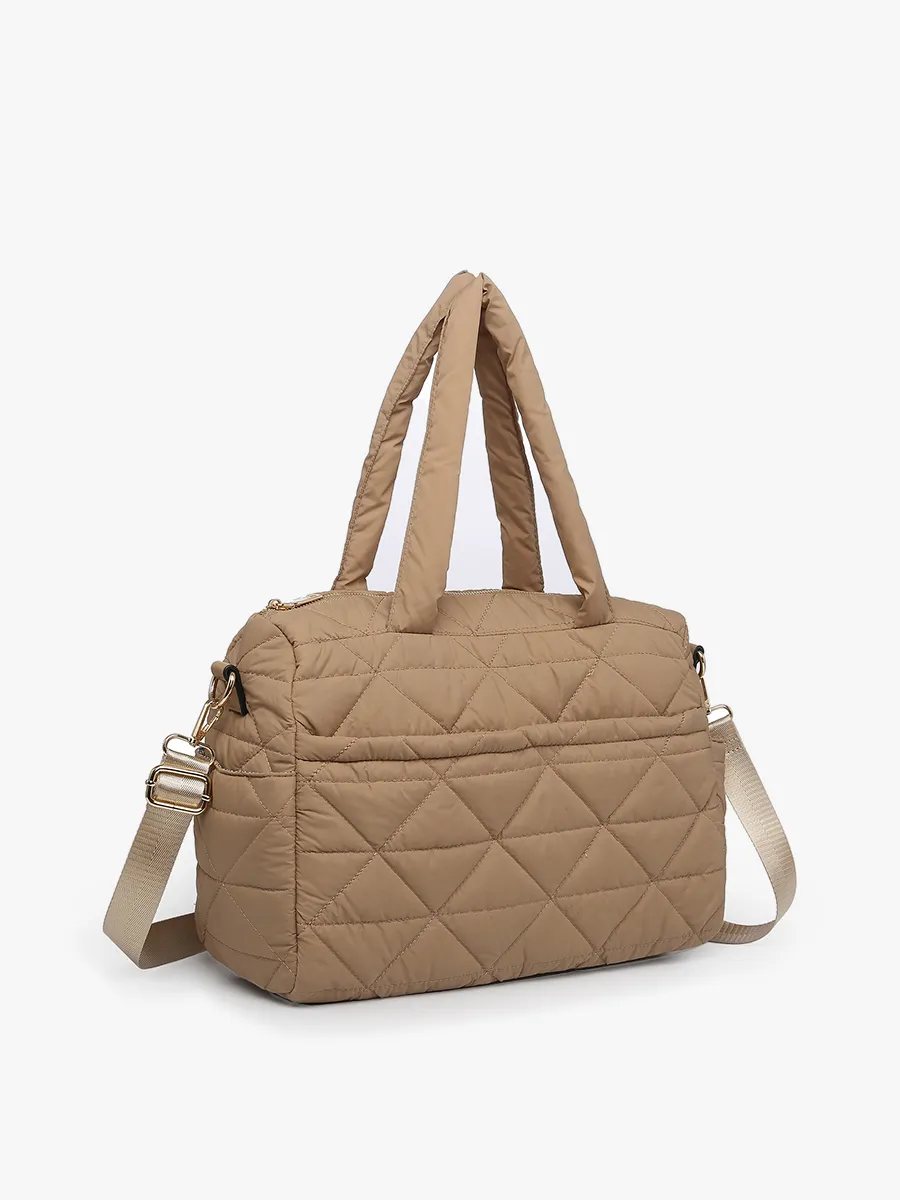 Billie Vegan Quilted Satchel sold by Jen & Co. product image thumbnail 2