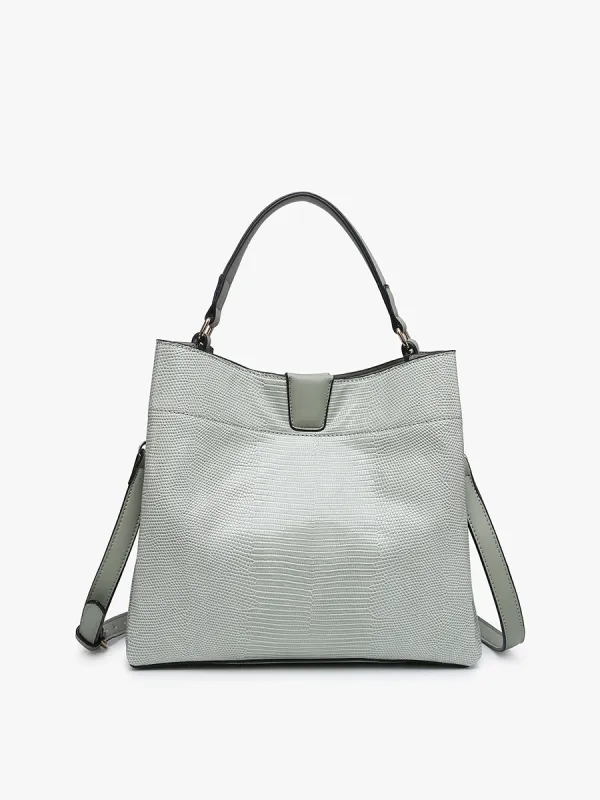 Tati Vegan Lizard Satchel sold by Jen & Co.