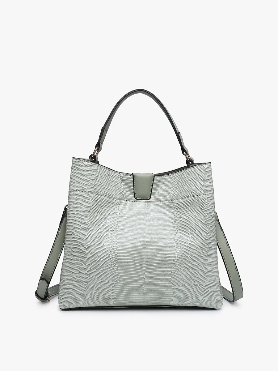 Tati Vegan Lizard Satchel sold by Jen & Co.