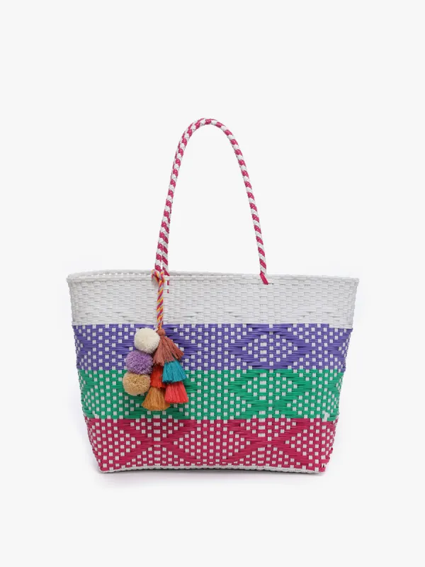 Sylvia Woven Tote sold by Jen & Co.