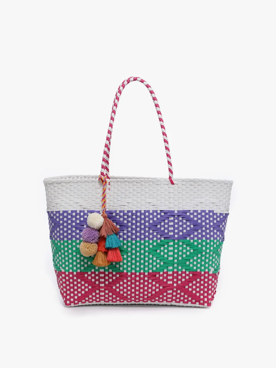 Sylvia Woven Tote sold by Jen & Co.