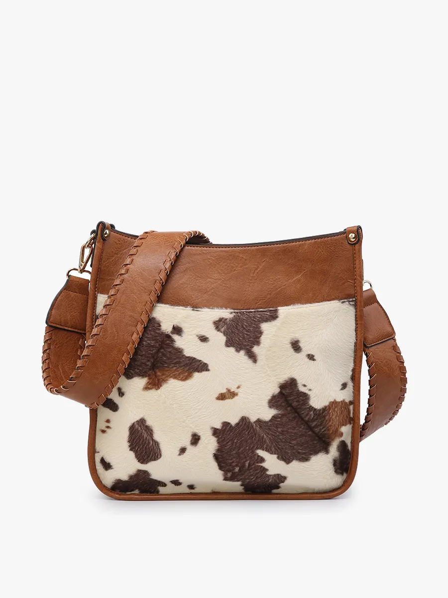 Chloe Vegan Cow Crossbody sold by Jen & Co.