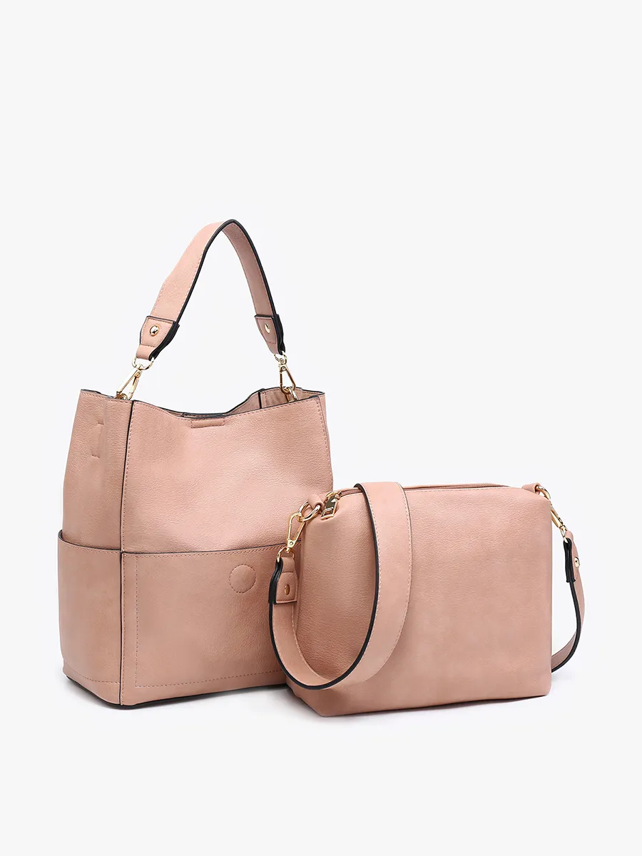 Abby Vegan Bucket Bag sold by Jen & Co.