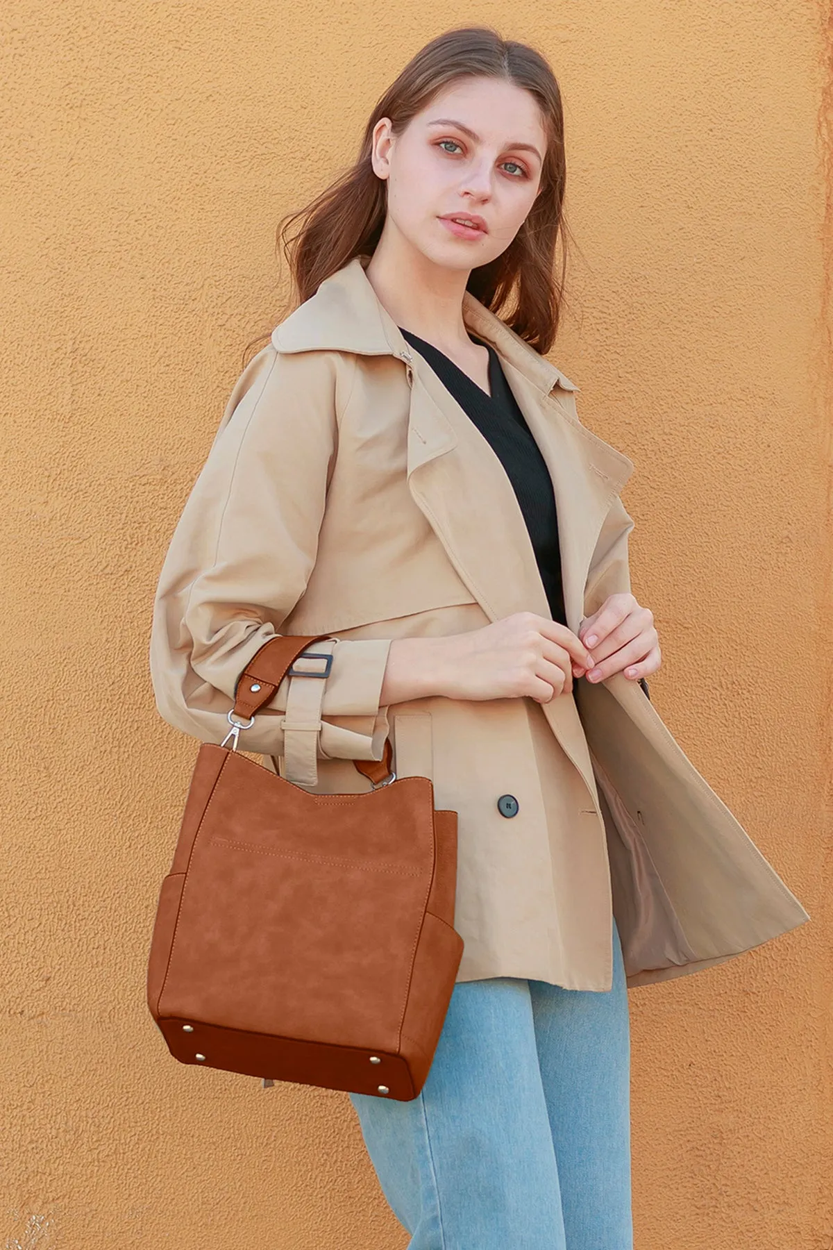 Abby Vegan Bucket Bag sold by Jen & Co. product image thumbnail 5