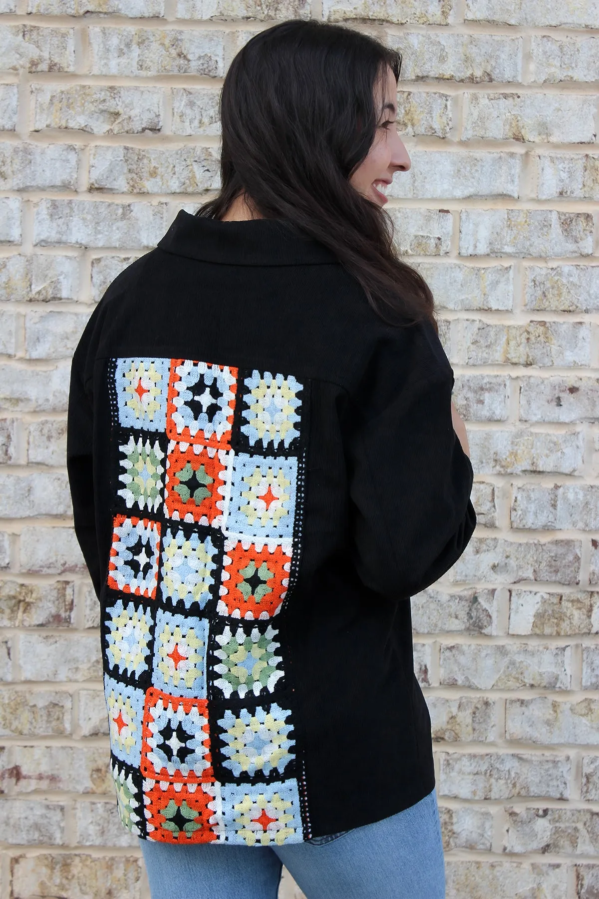 Pandora Patchwork Shacket sold by Jen & Co. product image thumbnail 2