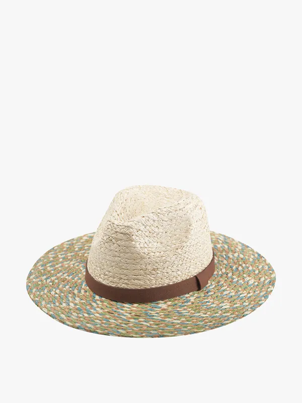 Hadley Multicolor Raffia Hat sold by Jen & Co.