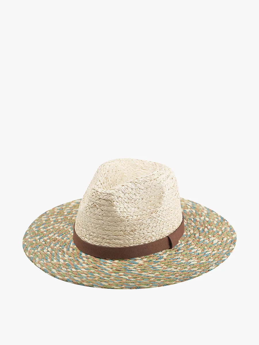 Hadley Multicolor Raffia Hat sold by Jen & Co.