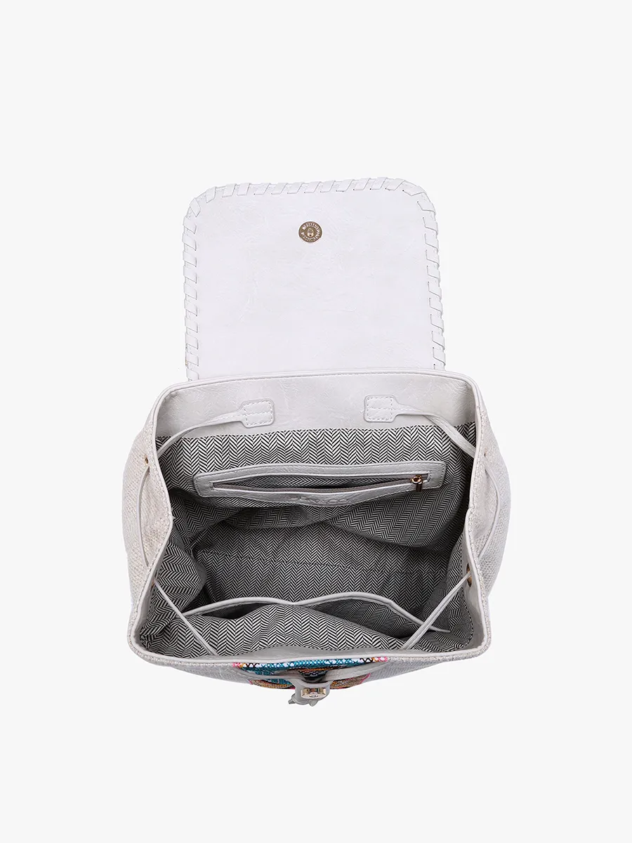 Saffron Vegan Tribal Backpack sold by Jen & Co. product image thumbnail 4