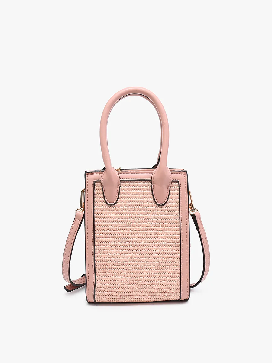 Fauna Vegan Straw Satchel sold by Jen & Co.