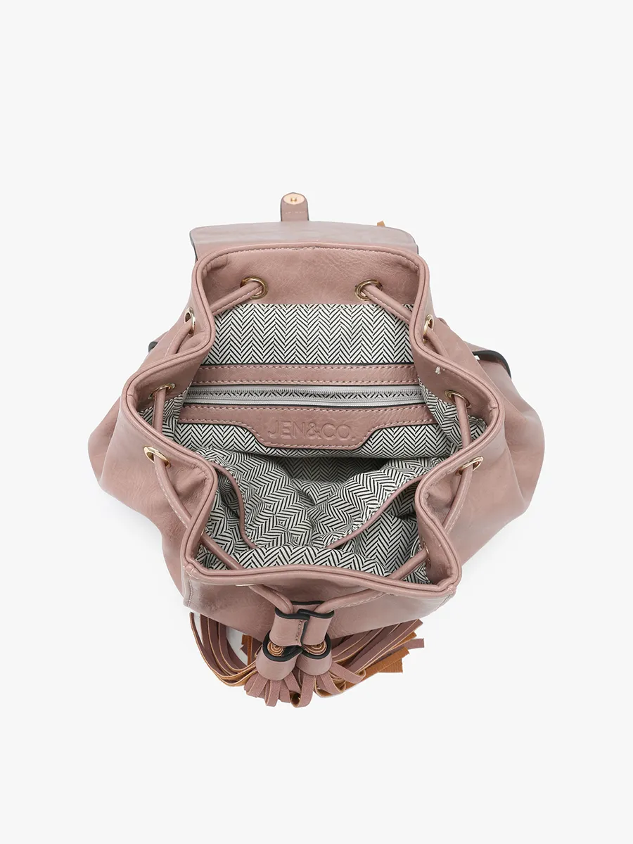 Jewel Vegan Bucket Backpack sold by Jen & Co. product image thumbnail 4