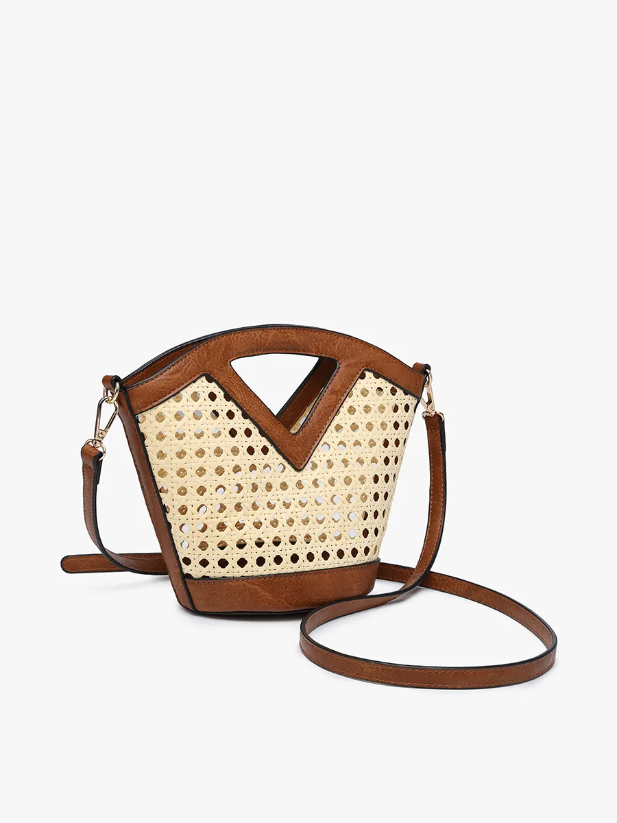 Ashlyn Vegan Rattan Bucket Bag sold by Jen & Co. product image thumbnail 2
