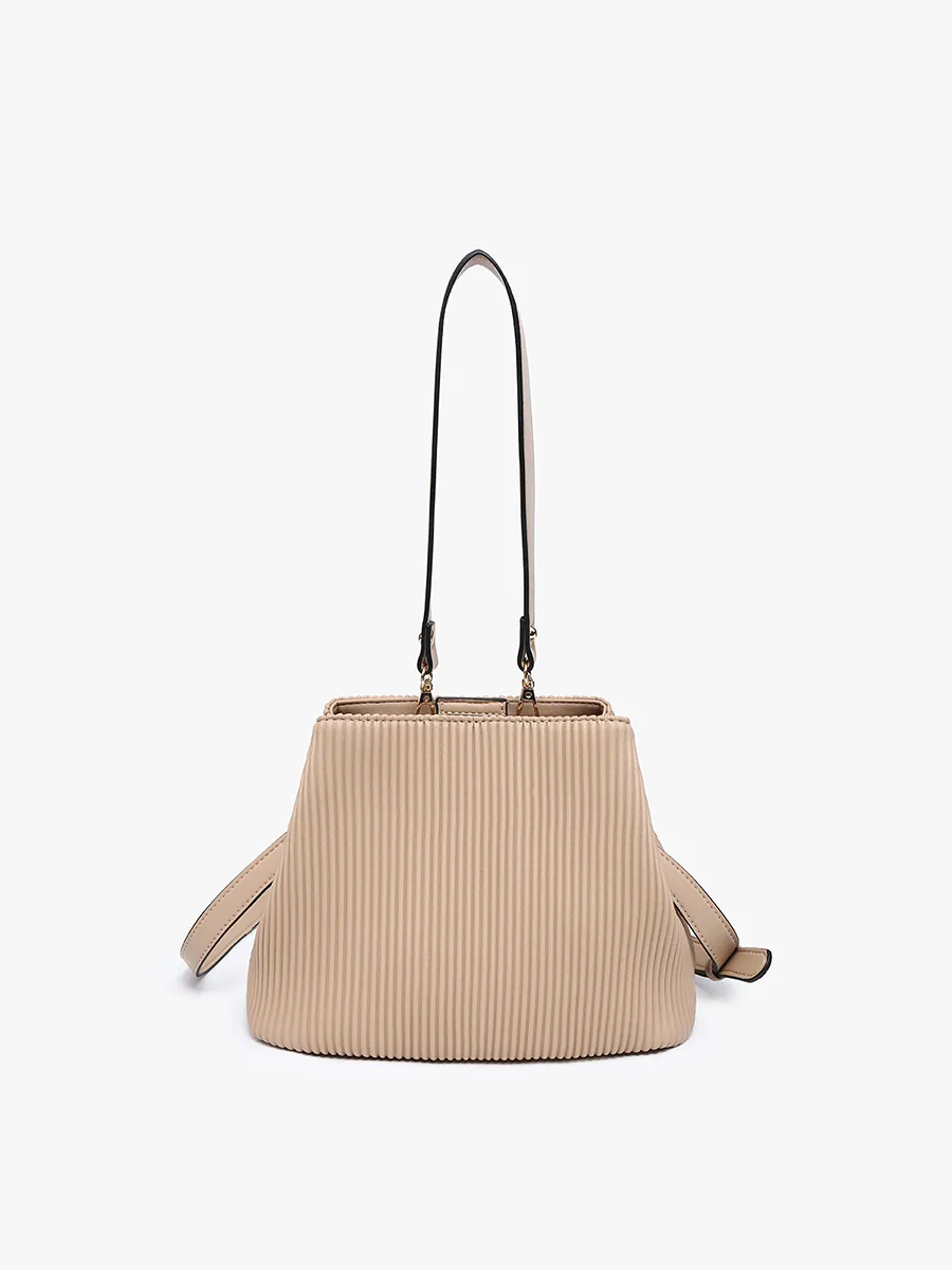 Dove Vegan Pleated Satchel sold by Jen & Co. product image thumbnail 3