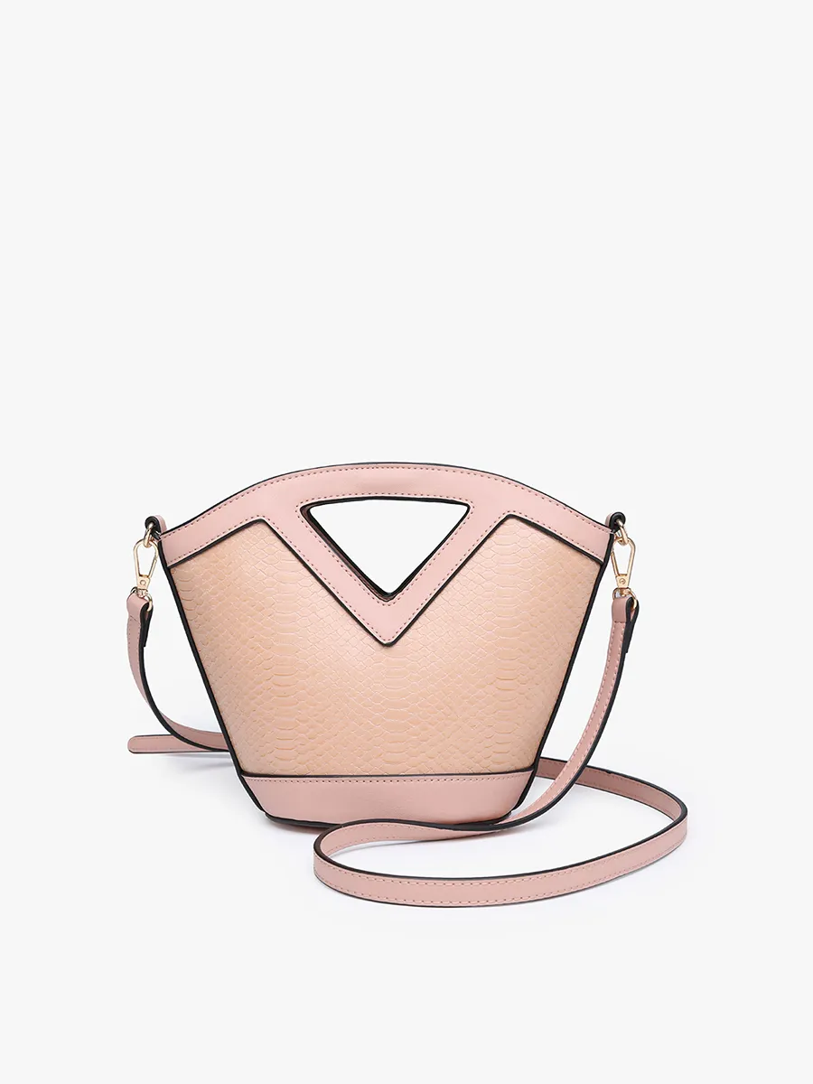 Ashlyn Vegan Snake Bucket Bag sold by Jen & Co.
