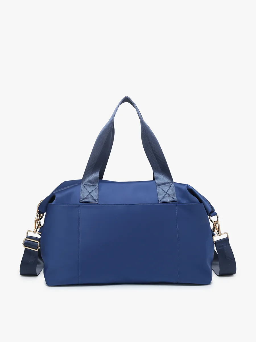 Navy Vegan Nylon Weekender sold by Jen & Co.