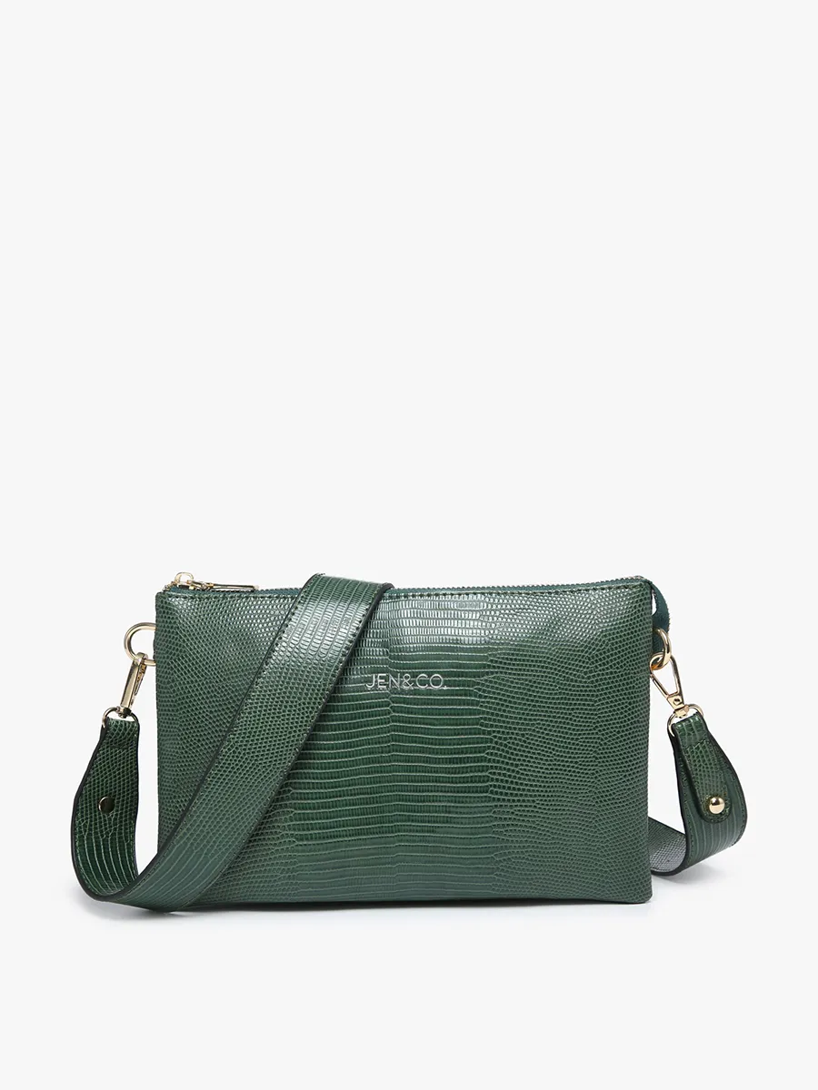 Izzy Vegan Lizard Crossbody sold by Jen & Co.
