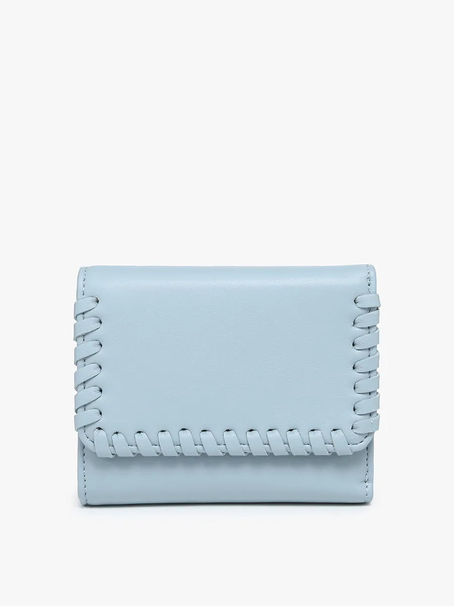 Logan Vegan Whipstitch Wallet sold by Jen & Co.