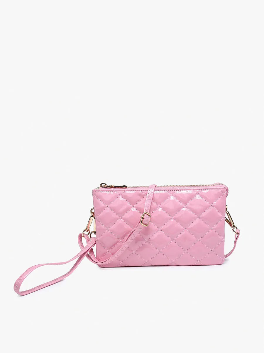 Riley Vegan High Gloss Quilted Crossbody sold by Jen & Co. product image thumbnail 5