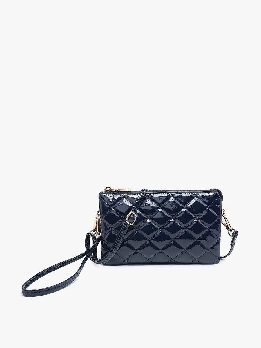 Riley Vegan High Gloss Quilted Crossbody sold by Jen & Co. product image thumbnail 2