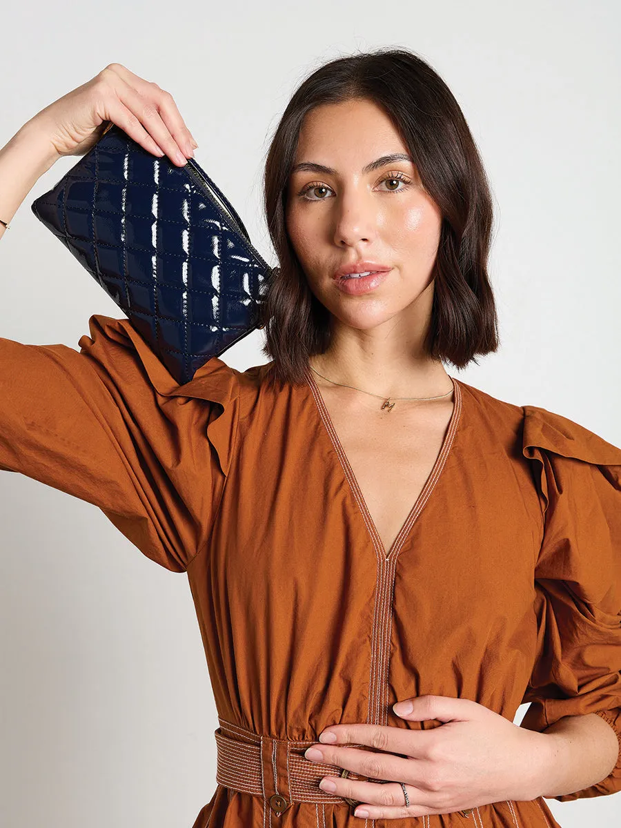 Riley Vegan High Gloss Quilted Crossbody sold by Jen & Co. product image thumbnail 3