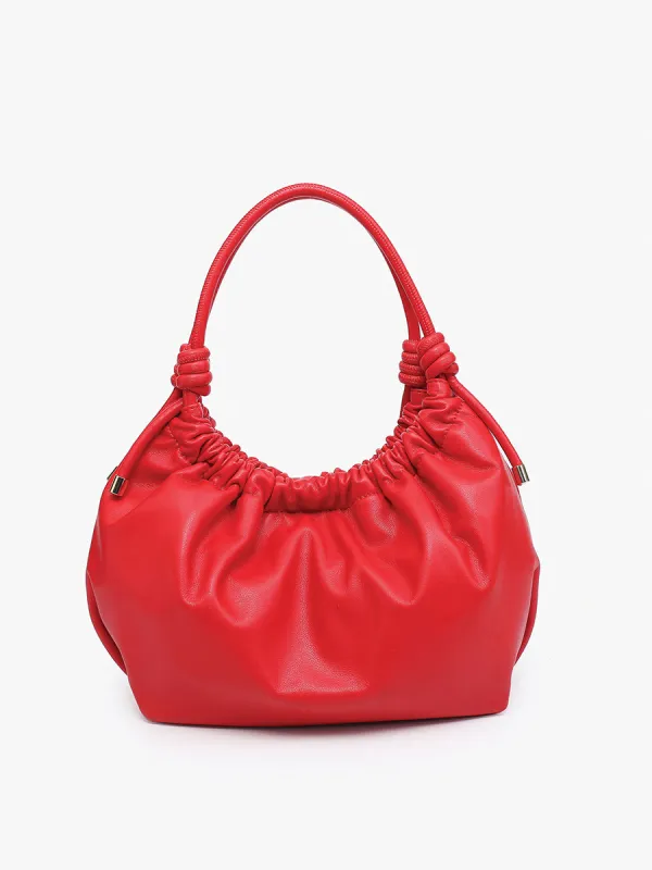 Celia Vegan Ruched Satchel sold by Jen & Co.