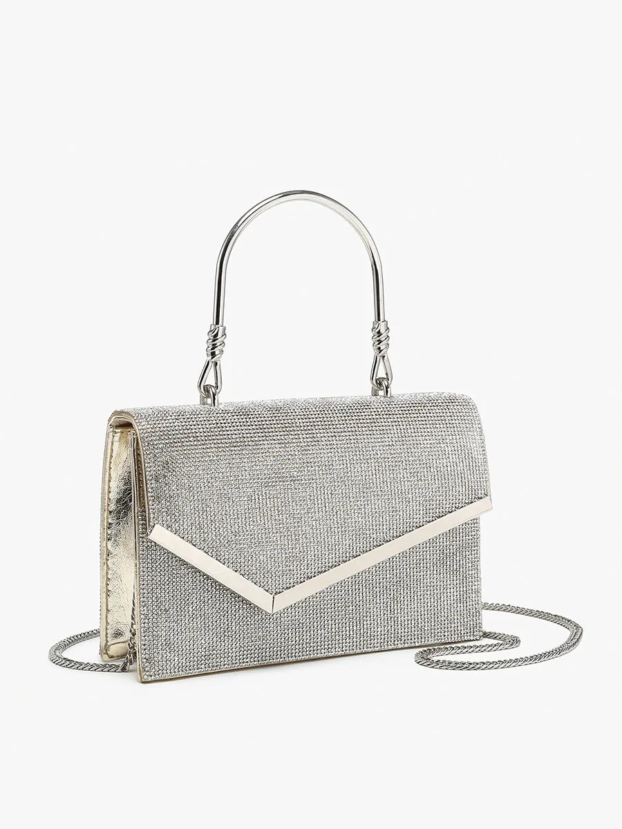 Daphne Rhinestone Envelope Clutch sold by Jen & Co. product image thumbnail 2