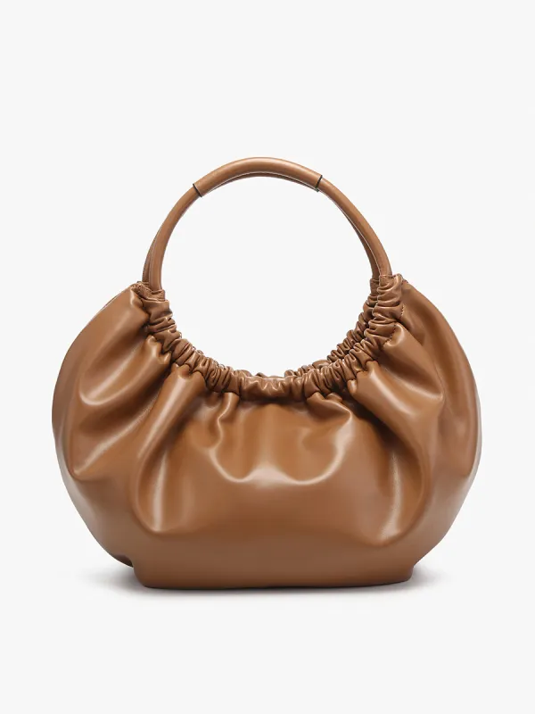 Lena Vegan Ruched Shoulder Bag sold by Jen & Co.