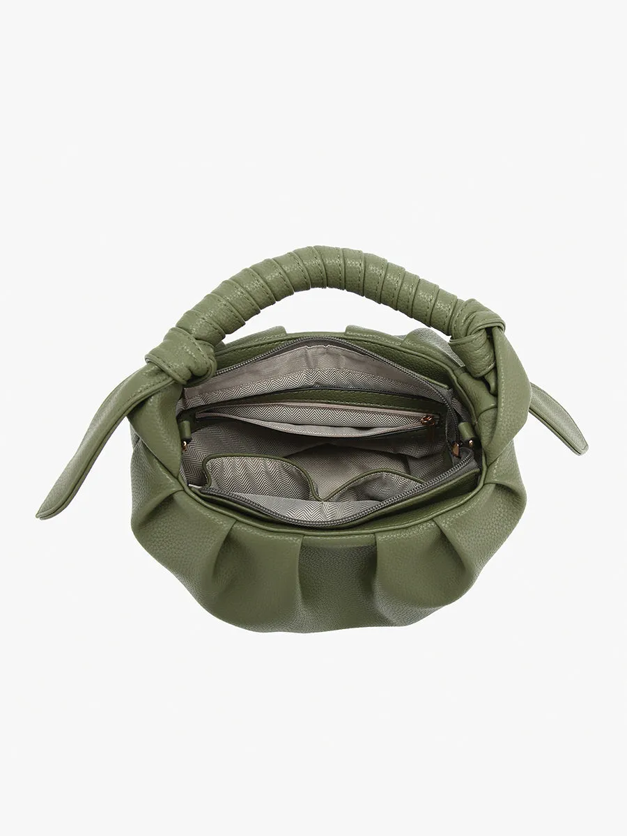 Lacey Vegan Pleated Bucket Bag sold by Jen & Co. product image thumbnail 4