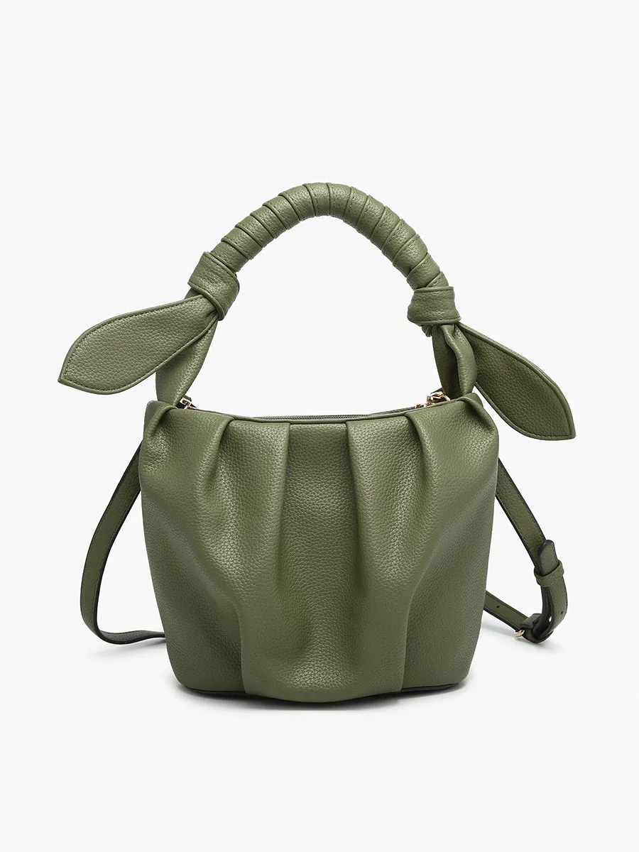 Lacey Vegan Pleated Bucket Bag sold by Jen & Co. product image thumbnail 3