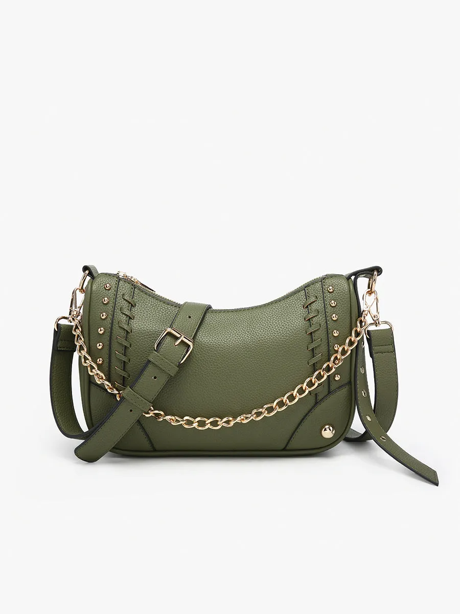 Artemis Vegan Detailed Crossbody sold by Jen & Co.