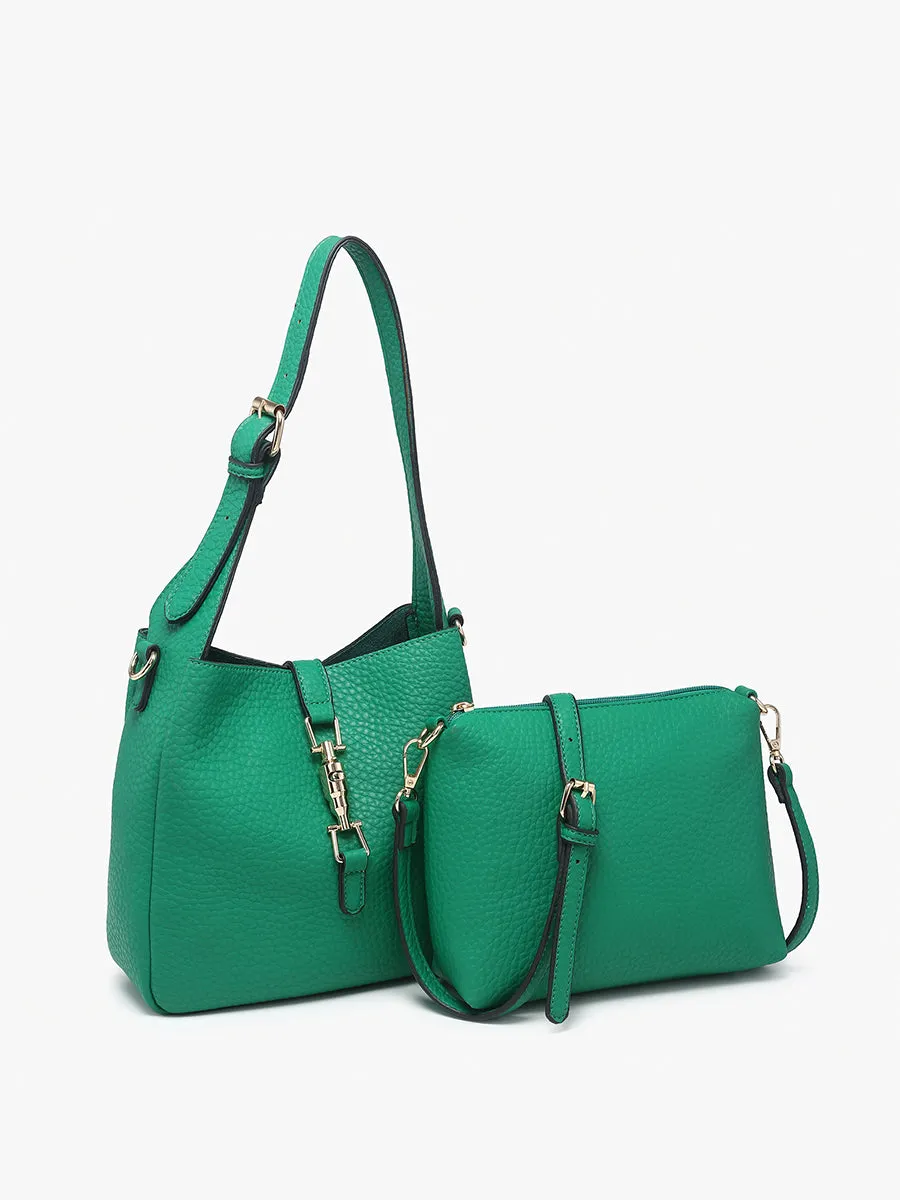 Agnes Vegan Press-Lock Satchel sold by Jen & Co. product image thumbnail 3