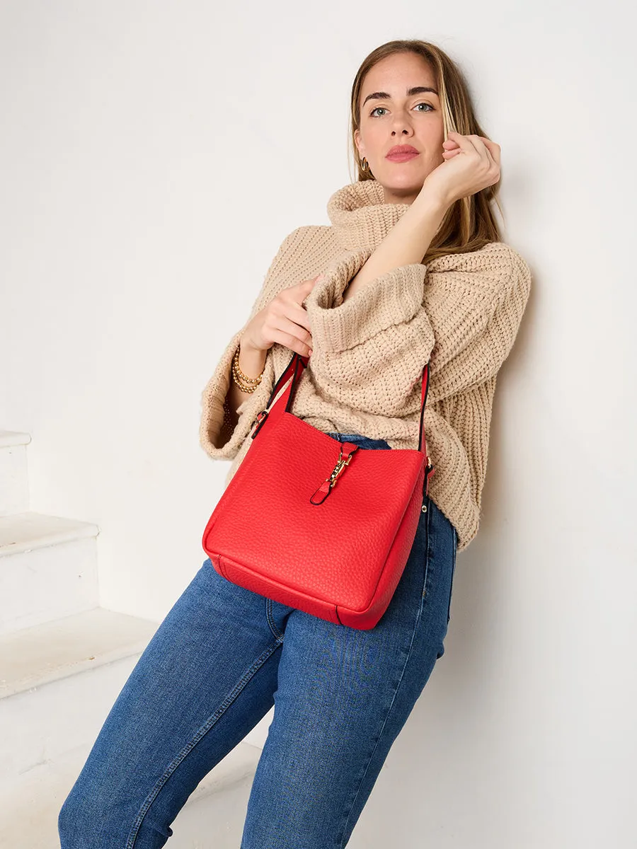 Agnes Vegan Press-Lock Satchel sold by Jen & Co. product image thumbnail 5