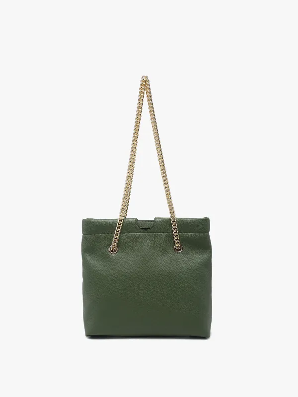 Casey Vegan Snap Hinge Satchel sold by Jen & Co.