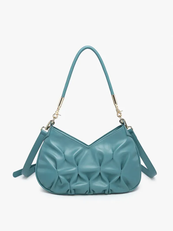 Matilda Vegan Ruched Shoulder Bag sold by Jen & Co.