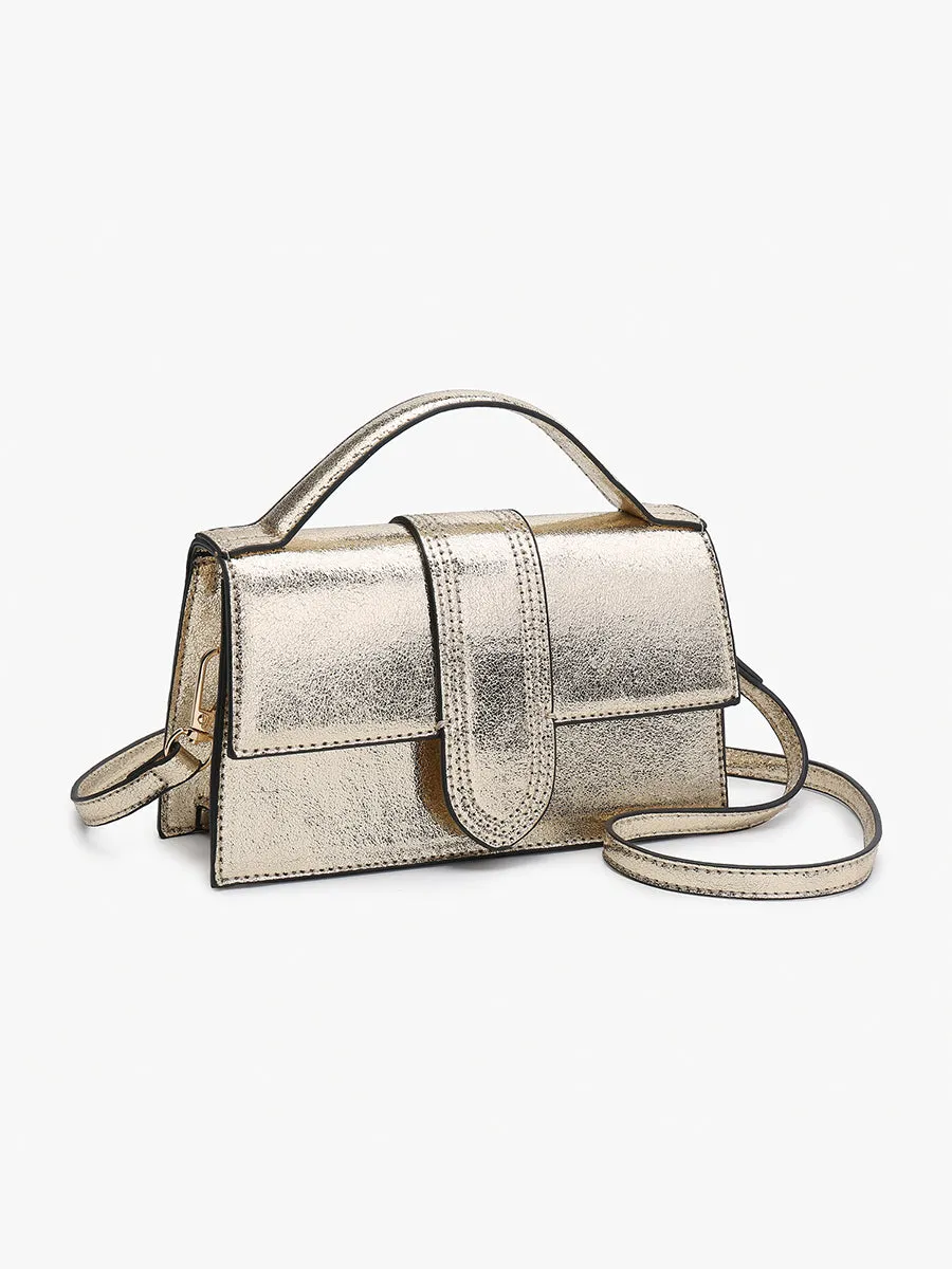 Capri Vegan Metallic Clutch sold by Jen & Co. product image thumbnail 2