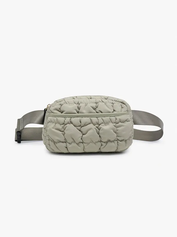 Chrissy Quilted Nylon Belt Bag sold by Jen & Co.