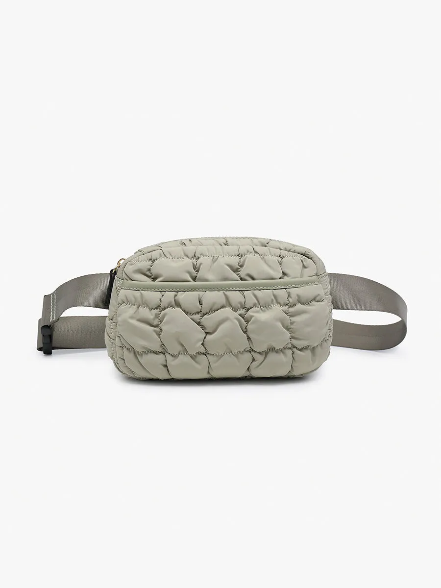 Chrissy Quilted Nylon Belt Bag sold by Jen & Co.