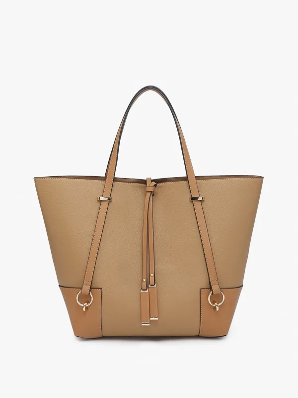 Kya Vegan Contrast Tote made by Jen & Co.