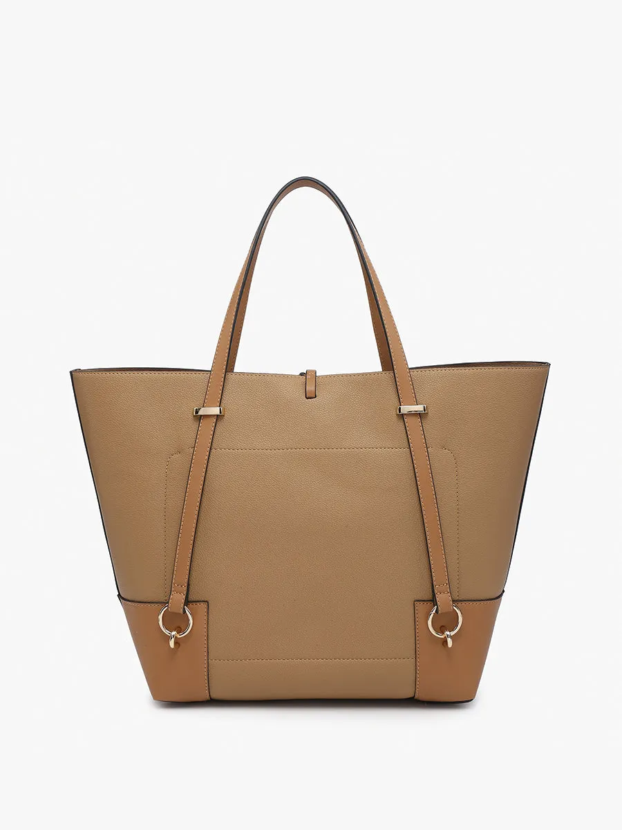 Kya Vegan Contrast Tote sold by Jen & Co. product image thumbnail 3