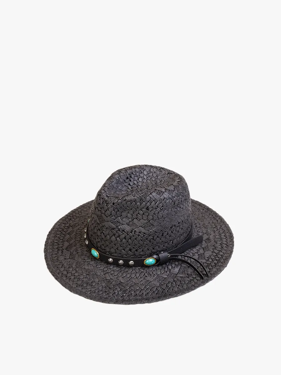 Hartley Fedora w/ Leather sold by Jen & Co. product image thumbnail 5