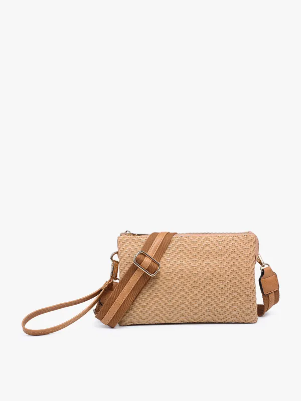 Izzy Vegan Woven Diag Crossbody made by Jen & Co.