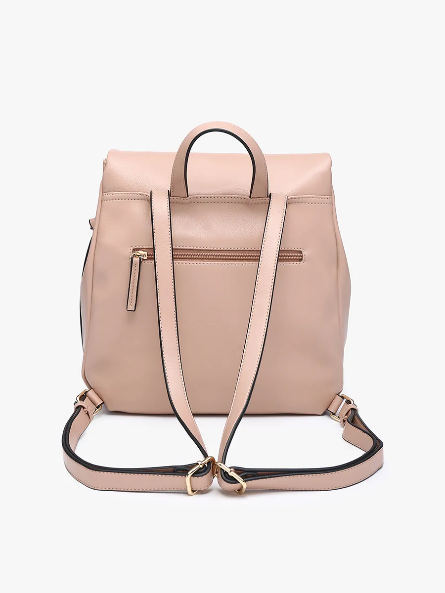 Adley Vegan Foldover Backpack sold by Jen & Co. product image thumbnail 3
