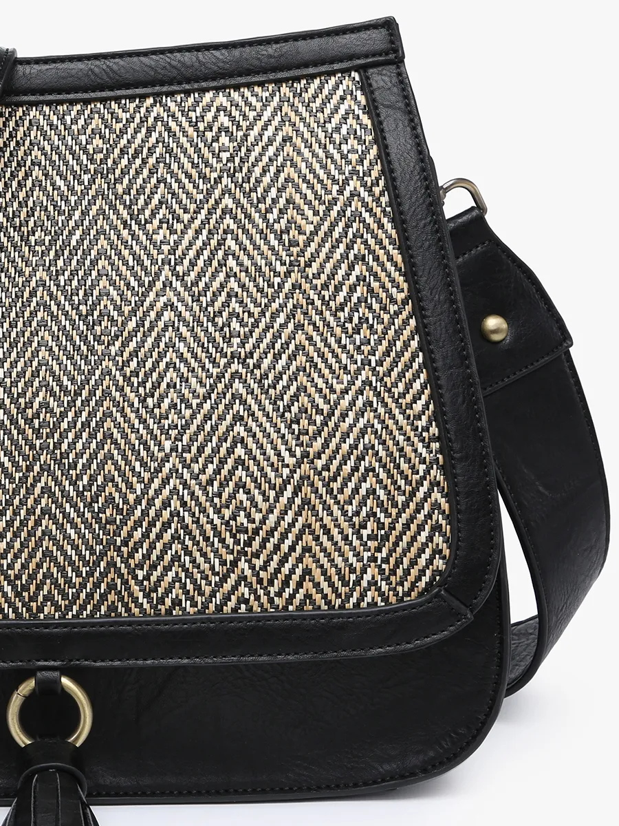 Bailey Vegan Contrast Crossbody sold by Jen & Co. product image thumbnail 4