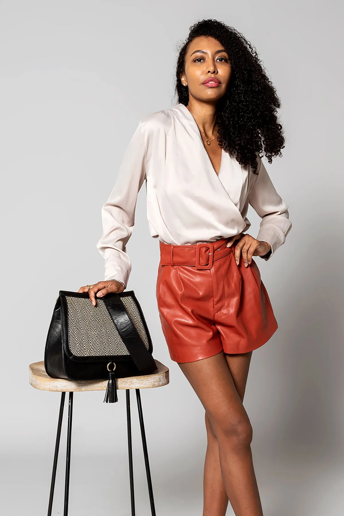 Bailey Vegan Contrast Crossbody sold by Jen & Co. product image thumbnail 3