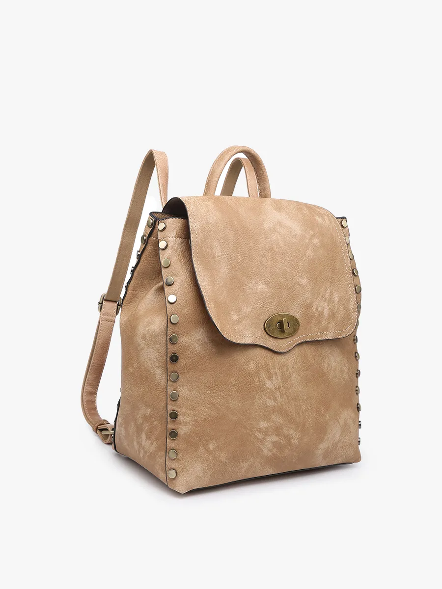 Bex Vegan Distressed Backpack sold by Jen & Co. product image thumbnail 2