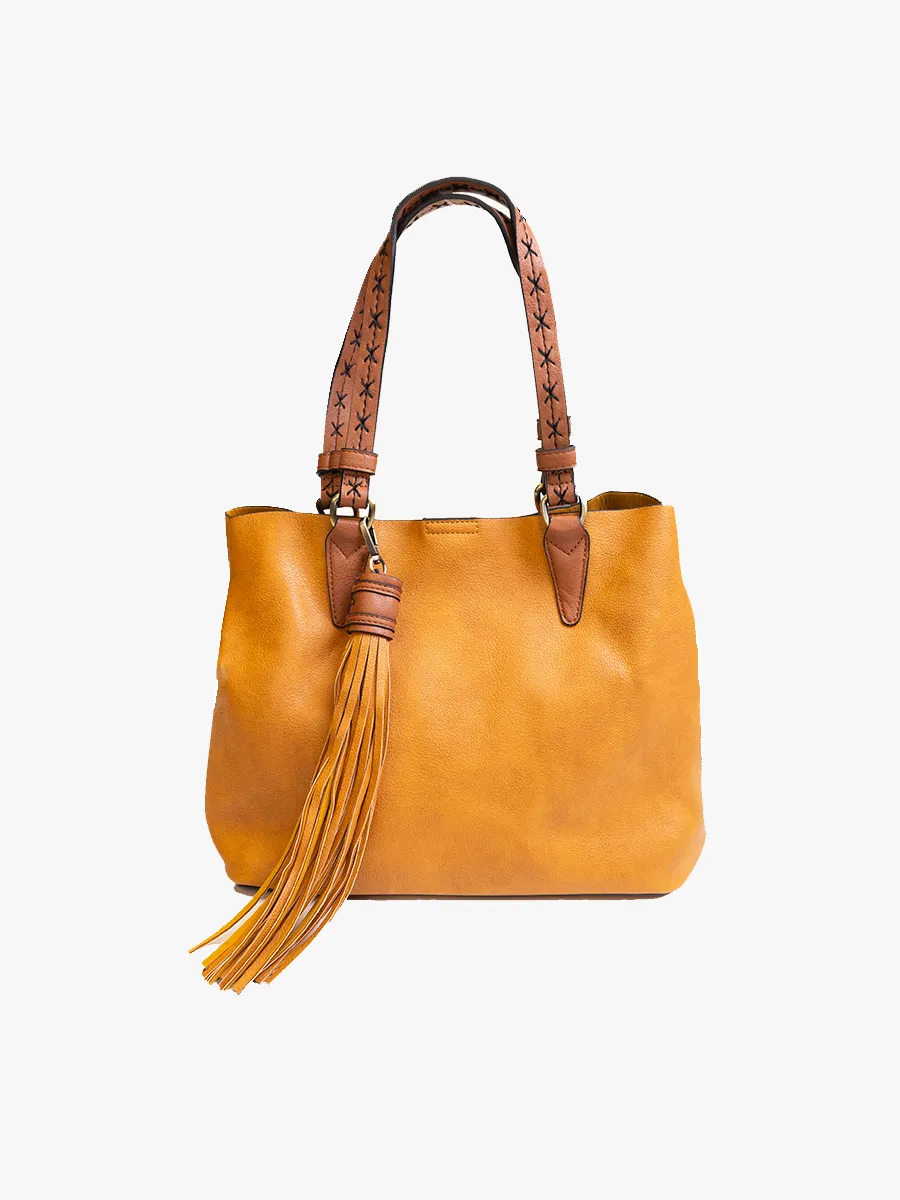 Aliza Vegan Satchel sold by Jen & Co.