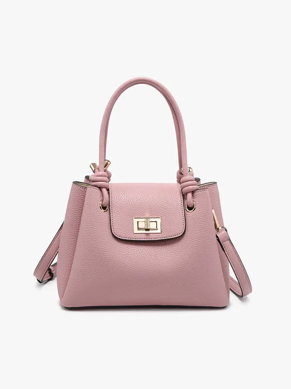 Zoey Vegan Triple Compartment Satchel sold by Jen & Co.