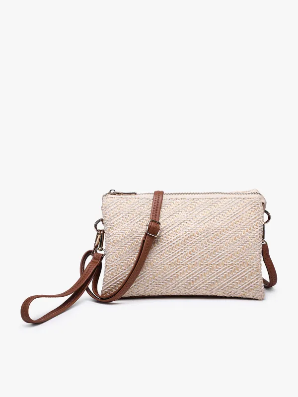 Izzy Vegan Diagonal Woven Crossbody made by Jen & Co.