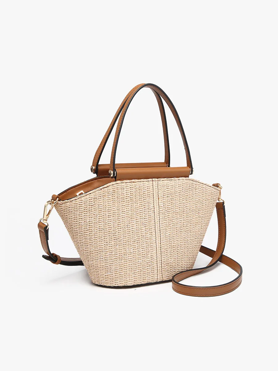 Raelynn Vegan Small Straw Tote sold by Jen & Co. product image thumbnail 3