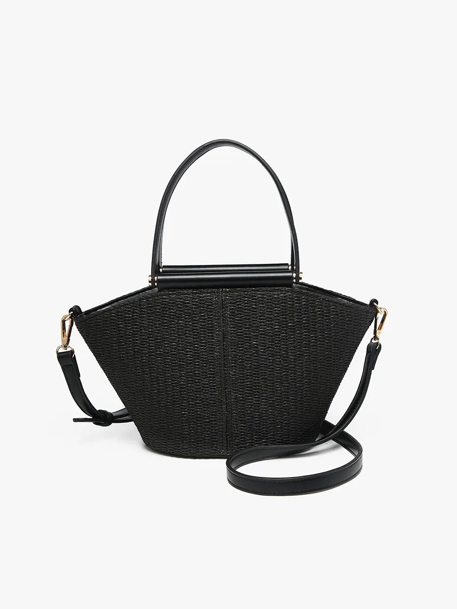 Raelynn Vegan Small Straw Tote sold by Jen & Co.